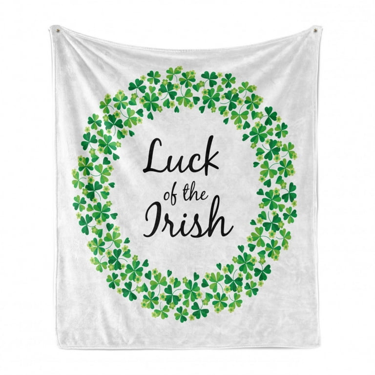 60 x 80 Pale Green White Cozy Plush for Indoor and Outdoor Use Retro Design Celebration Party Irish Hat and Shamrocks Ambesonne St Patrick's Day Soft Flannel Fleece Throw Blanket 60 x 80 Pale Green White Cozy Plush for Indoor and Outdoor Use Retro Design Celebration Party Irish Hat and Shamrocks Ambesonne St Patrick's Day Soft Flannel Fleece Throw Blanket